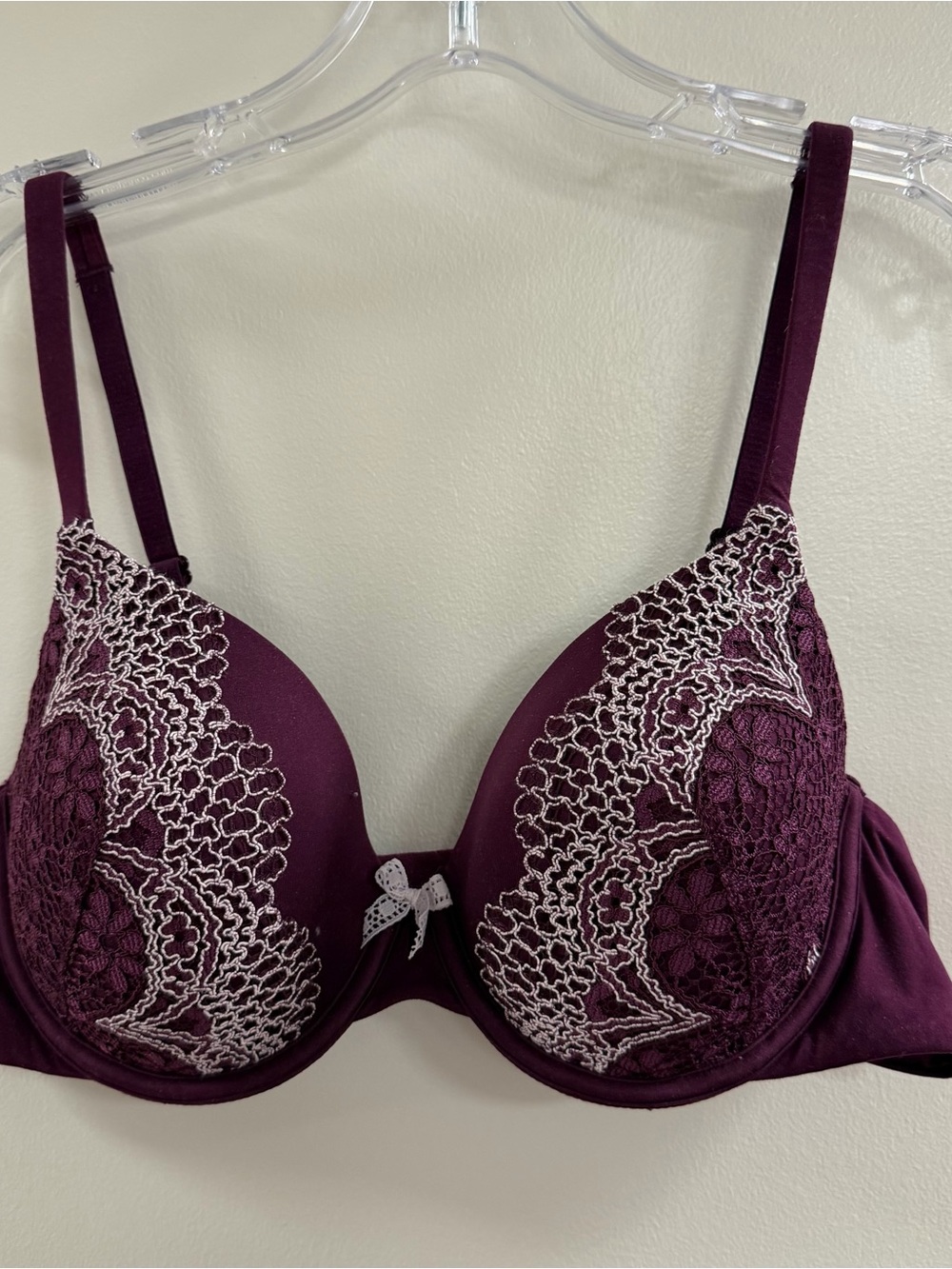 Victoria's Secret Plum Purple Lace Push-Up Bra